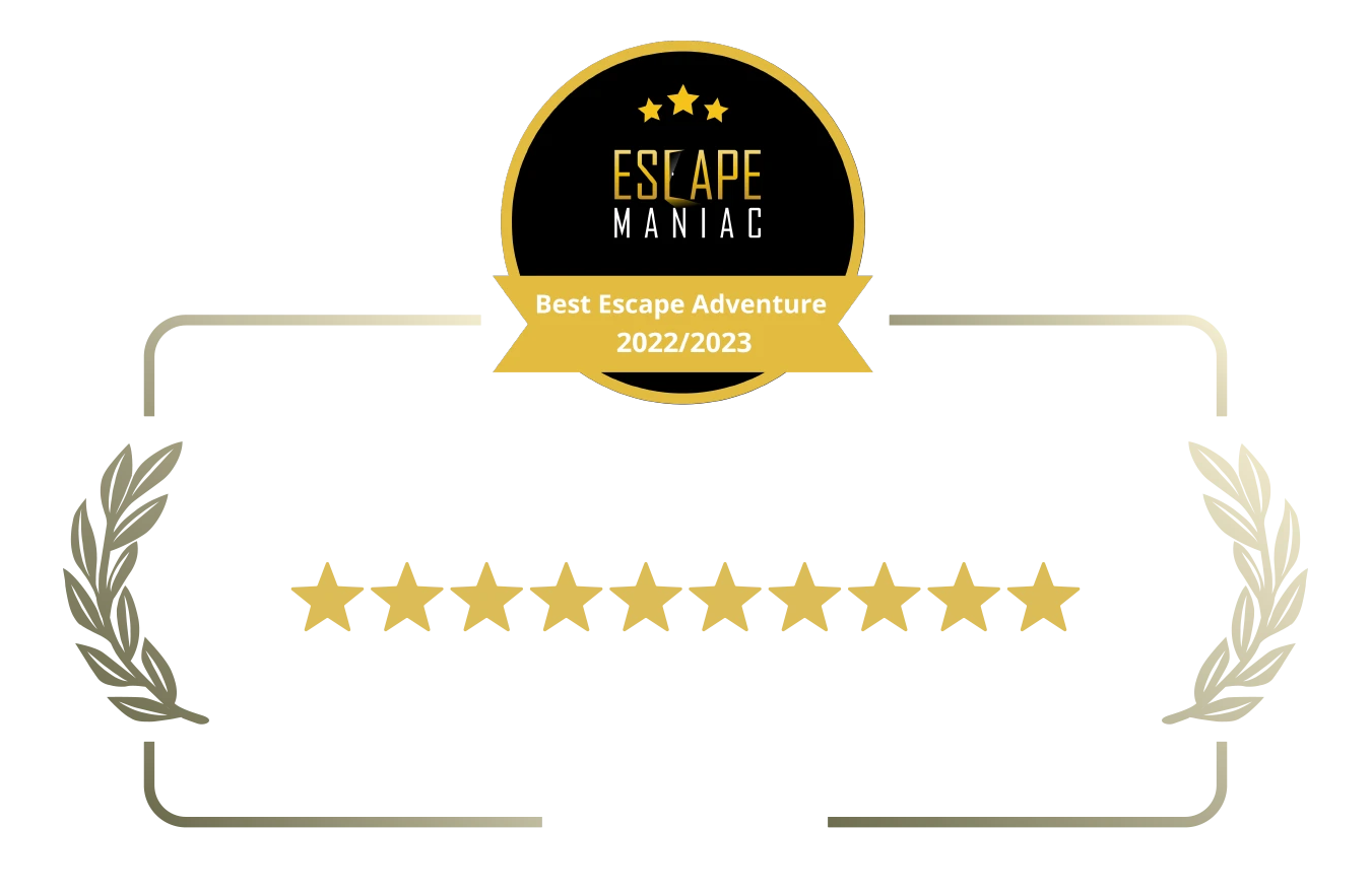 Siegel - Dream-Labs, bester Escape Room in Deutschland - Escape Maniac 12/2023